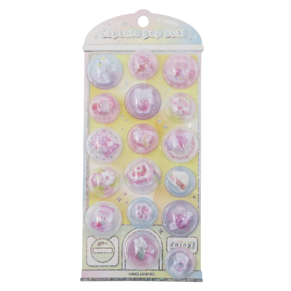 Amazon.co.jp: カミオジャパン ステッカー CAPSULE POP SEAL しろいろ